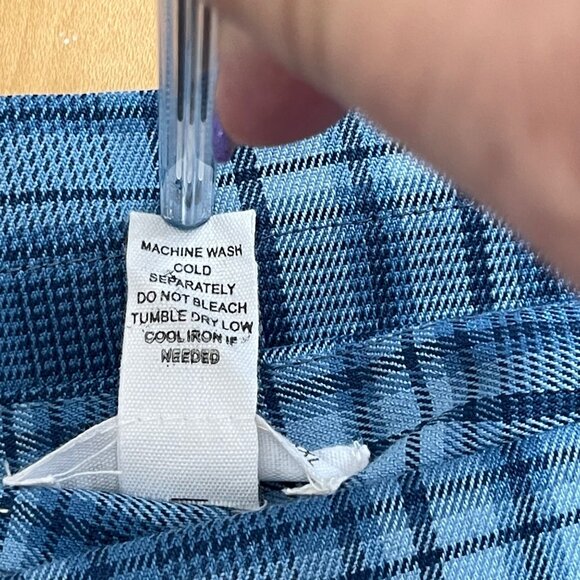 Full Tilt - Blue Plaid Slit Mini Skirt - Size XXL - Fitted Silhouette - NWT - Picture 6 of 6